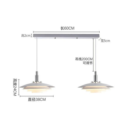 Nordic Led PH3 Pendant Light Coffee Shop Bar Bedroom Bedside White UFO Hanging Lamp Restaurant Living Room