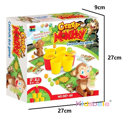 Cartoon Monkey Ball Interactive Game Party Board Game 2 Persons Competition  Shooting Set Table Toy