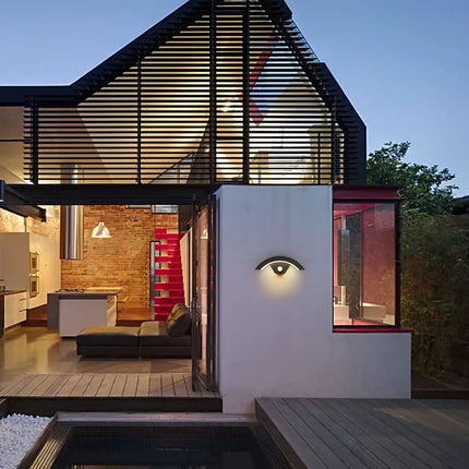 Modern Wall Light 24W Motion Sensor Wall Lamp, 3000K Warm Black Light Wall Lamp, Outdoor Lamp Wall Sconce for Hallways, Gardens