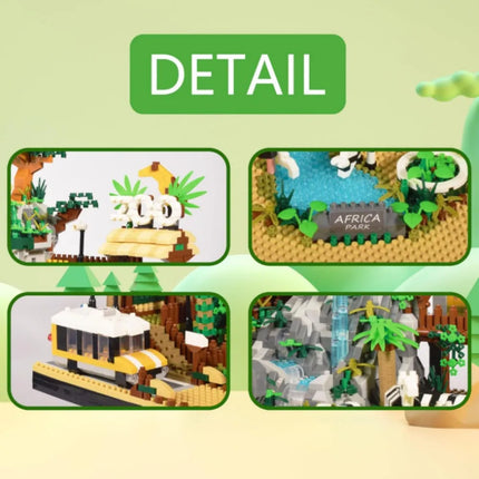 Zoo Building Miniature Building Block Set  4,800 pieces, Zoo
