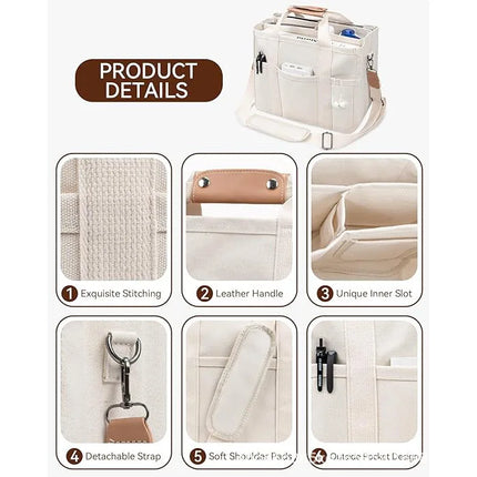 tote bag large capacity handbag multi-compartment storage bag women's bag fashionable multi-functional