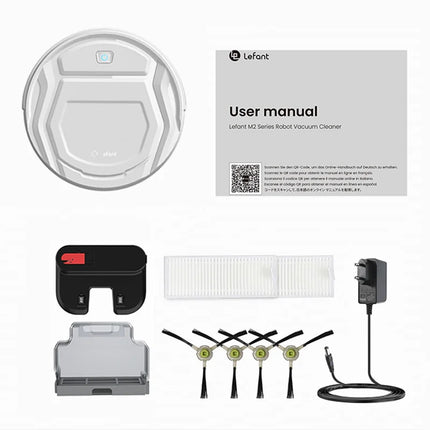 Lefant M210 Robot Vacuum Cleaner,120 Mins Runtime, Automatic Self-Charging,Wi-Fi/App/Alexa Control,smart Home appliance