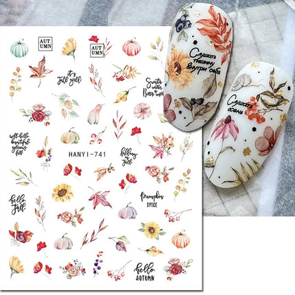 3d Nail Art Decals Elegant White RoyalBlue Roses Flowers