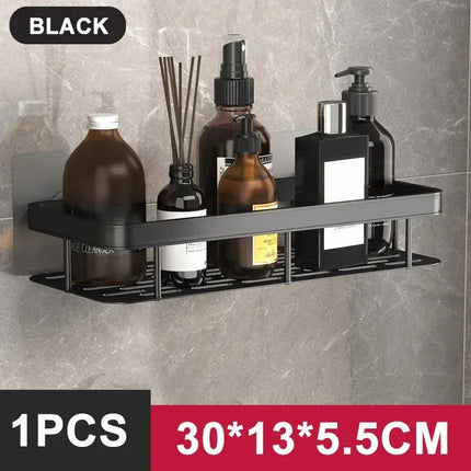 Bathroom Shelf Kitchen Storage Organizer Aluminum Alloy Shampoo Rack Shower