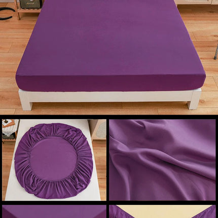 Kuup High Quality Fitted Sheet 90/180/150x200 Cm Mattress Cover Elastic Band Bed Sheet Queen King Size No Pillowcases Included