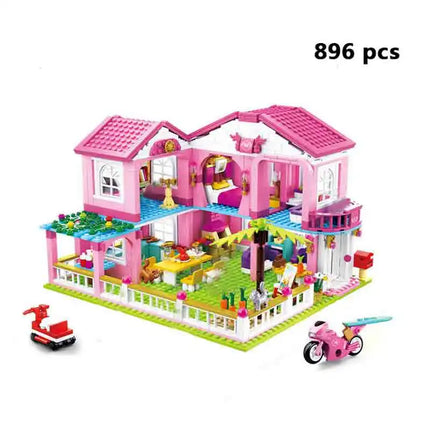 1018pcs City 1 Double-storey Villa House Building