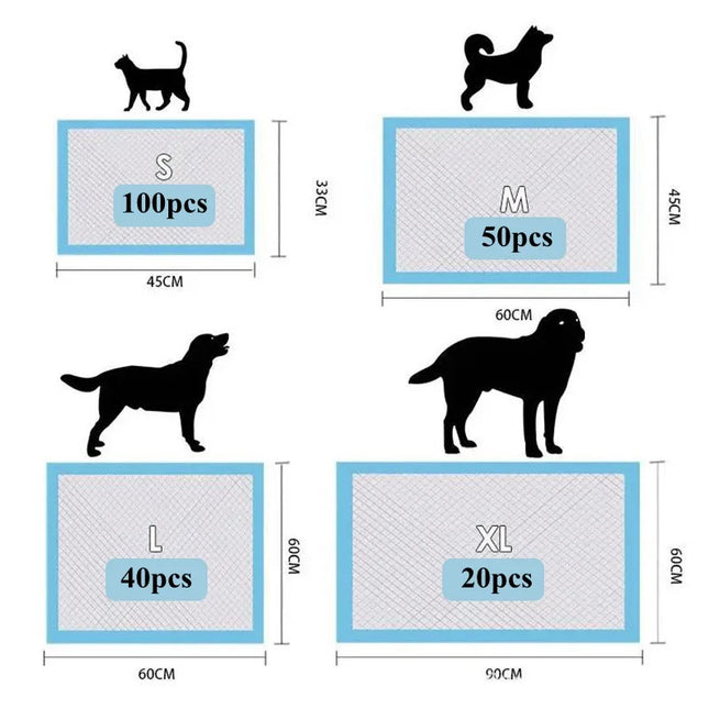 1Pack/20/40/50/100Pcs Super Absorbent Pet Diaper Dog Training Pee Pads Disposable
