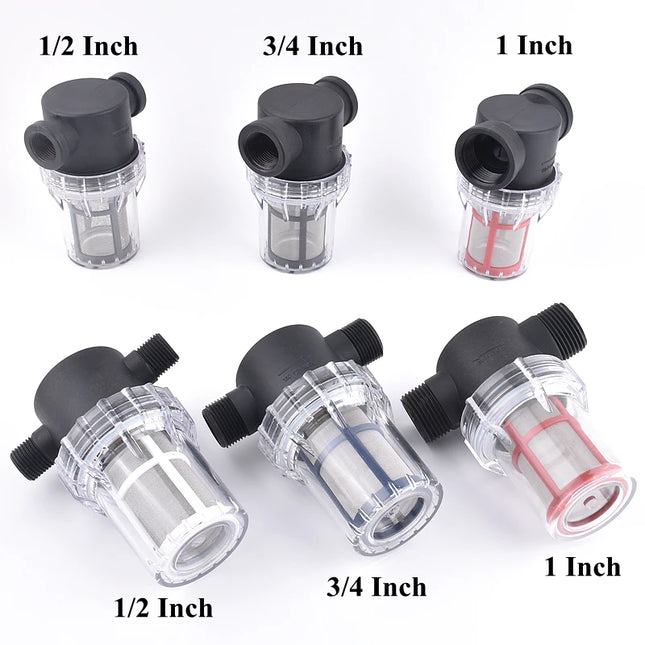1/2" 3/4" 1" Garden Watering Irrigation Filter Aquarium Water Pump Inlet Water 30-200 Mesh