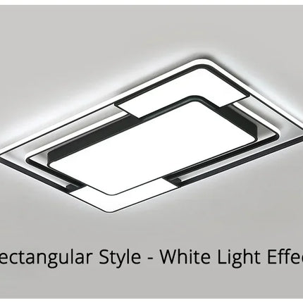 Modern LED Ceiling Lamp for Living Room Lustre Dining Bedroom Study Ceiling Light Nordic Square Ceiling Chandelier Light Fixture