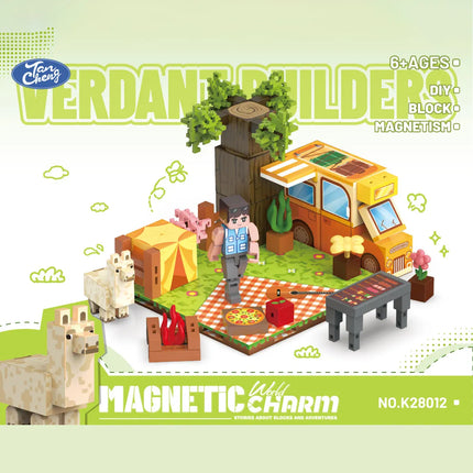 World Magnetic Building Blocks Animal Scene, a STEM toy for kids to learn and build,