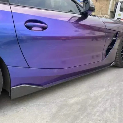 For BMW Z4 G29 2019 2020 2021 2022 2023 2024 Real Forged Carbon Fiber Side Skirts Aprons Extension Lip Body Kits