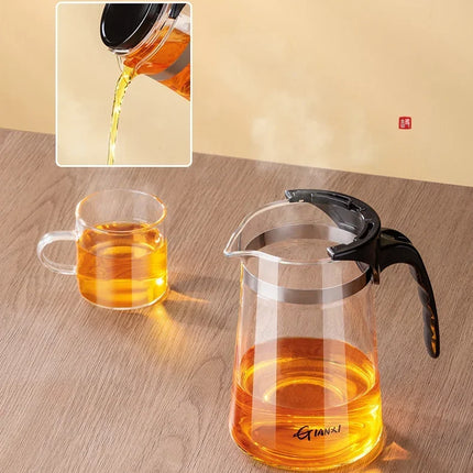 Tea Pot One-button Filtering Tea Separation Kettle Tea Coffee Maker