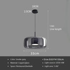 Dia 33cm-Smoky gray / Cool white