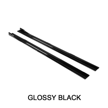 For BMW Accessories 3 Series E90 E91 320i 330i 2005-2011 Car Side Skirts 2.2M 86.6inch Extension Rocker Panels Lip Bumper ABS 8p