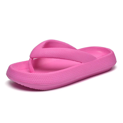 MAEDEF 2024 Flip Flops Men and Women Summer Anti-skid Outdoor Casual Light Beach Sandals Thick Platform House Bathroom Slippers