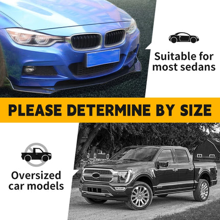 5PCS Adjustable ABS Front Universal Bumper Separator Body Kit Duck Lip Splitter For Volkswagen For BMW For Audi For Honda