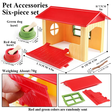 House Equestrian Fencing Palm Farm Cow Horse Animal Model Action Figures Miniature Cute Kid Toy Gift