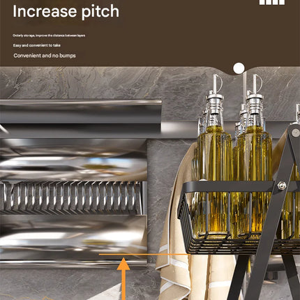 Double Layer Multifunctional Storage Basket, Desktop Shelf, Snack And Fruit Storage Table, With Two Layers Of Storage On Top