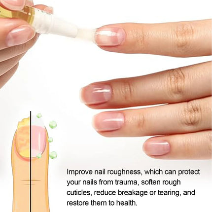 OceAura Cuticle Oil Pen Jasmine Flower Repairing Soft Nails, Thickening, Moisturizing and Smoothing Cuticle Oil Pen For Nails