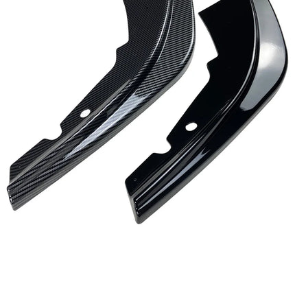 Front Bumper Spoiler Lip For BMW 1 Series F40 M Sport 2020-2023 118i 120i Glossy Black Car Lower Body Kit Splitter Blade Protect