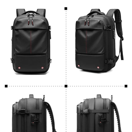 Travel Men 17 inch Laptop Backpack vacuum compression