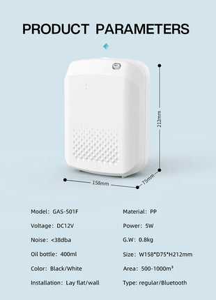 Fragrance Diffuser Aromatic Oil Diffuser Electric Home Air Freshener Machine Wall Hanging Essential Oil Diffuser For Hotel