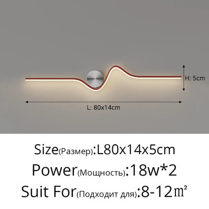 Living Room Wall Lamp Modern 2023 New Creative Aisle LED Background Wall Bedroom Bedside Lamp Home Decor Lighting Fixtures