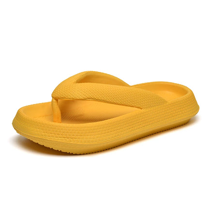 MAEDEF 2024 Flip Flops Men and Women Summer Anti-skid Outdoor Casual Light Beach Sandals Thick Platform House Bathroom Slippers