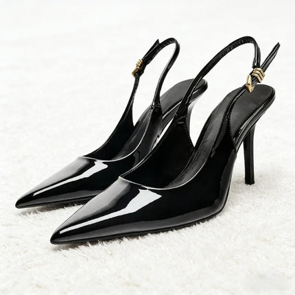 Luxury Metal Ankle Strap Buckle Brand Designer Shoes Cozy Commuter Office Shoe