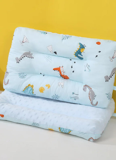 Baby Pillow Pure Cotton Infant Soothing Mood Soft Double-sided Breathable Pillow Cartoon Animal Kindergarten Nap Special Product