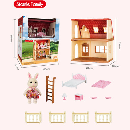 2025 New simulation furniture toys gift simulation room forest family small west
