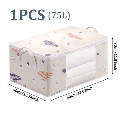 Quilt Clothes Big Capacity Storage Bag Quilt Bedding Storage Closet Organizer Wardrobe Organizer Blanket Sorting Bags Dust-proof