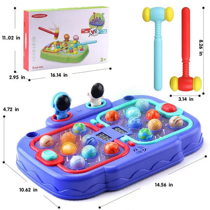 Hammer hamster game for toddlers, toys for boys and girls, interactive educational toys with sound and light for children