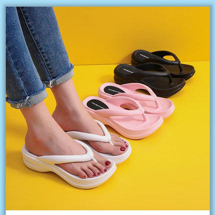 Woman House Slipper Wedges Cloud Sandals Summer Soft Flip Flops Beach Slides Home Garden Shoe Outdoor Ladies Female Girls