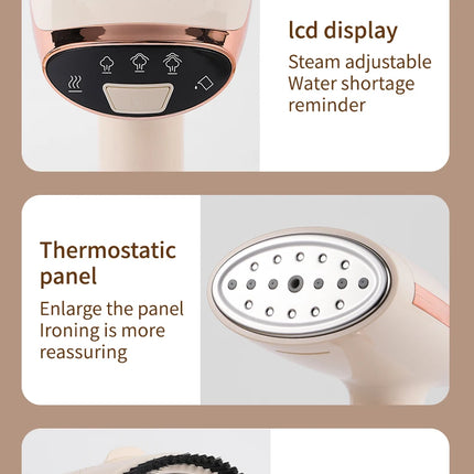1500W Handheld Garment Steamer Fabric Clothes Ironing Iron 280ml Portable Quick Heat Ironing 280mL