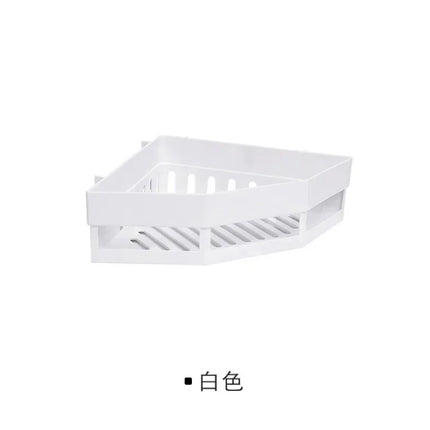 Bathroom Shelf Punch-free Wall Mounted Shampoo Storage Rack For Holder Square Aluminum Bath