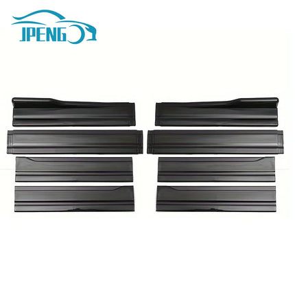 For BMW Accessories 3 Series E90 E91 320i 330i 2005-2011 Car Side Skirts 2.2M 86.6inch Extension Rocker Panels Lip Bumper ABS 8p