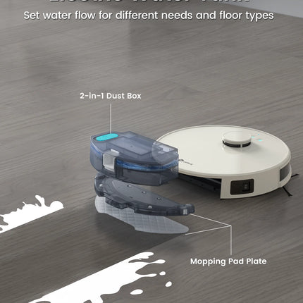 LEFANT M1 Robot Vacuum Cleaner with Mop,Lidar navigation (LDS), 4000Pa, 4000 mAh Battery, App/Alexa Control,Ideal for Hard Floor