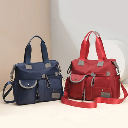 New Ladies Tote Bag Fashion Nylon Waterproof Casual Shoulder Mummy Bag Large Capacity Women's Messenger Handbags