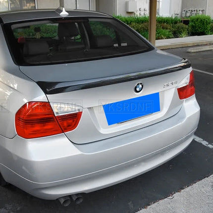 e90 Real Carbon Fiber Rear Trunk Spoiler for BMW e90 3 Series 320i 320d Dedicated Tail Modified Ducktail Lip Wing 2005-2011