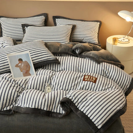 Winter quilts milk fleece cotton bedding thickened blanket warm dormitory single