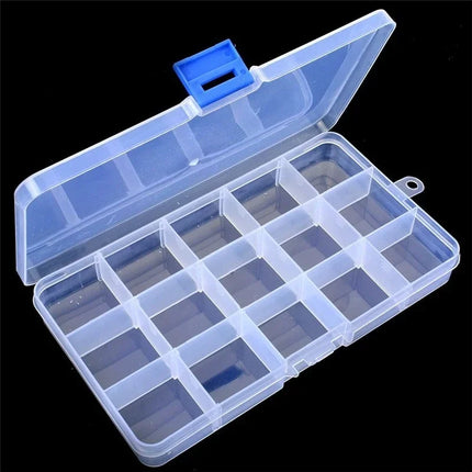 8 Style Transparent Plastic Storage Jewelry Box Compartment Adjustable Container Storage Boxes Beads Ring Earring Organizer Case