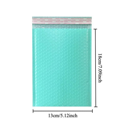 20Pcs Pink Green Blue Poly Bubble Mailers Padded Envelopes Self Seal Padded Envelopes Gift Bags Black Packaging Envelope