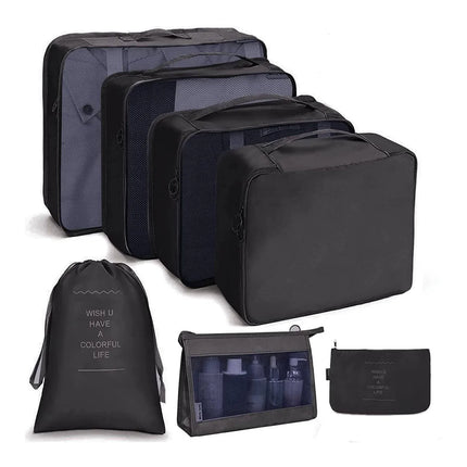 7/8/9/10 Pcs Set Travel Organizer Storage Bags Suitcase Packing Cubes Set Cases Portable Luggage Clothes Shoe Tidy Pouch Folding