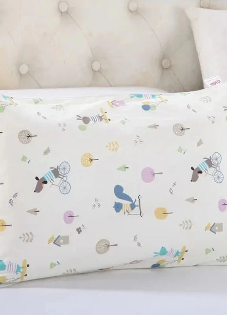 Cartoon Pattern Boys Girls Pillow Case 100% Cotton Side Zipper Baby Pillowcase Four Seasons Children's Pillow Dust Cover