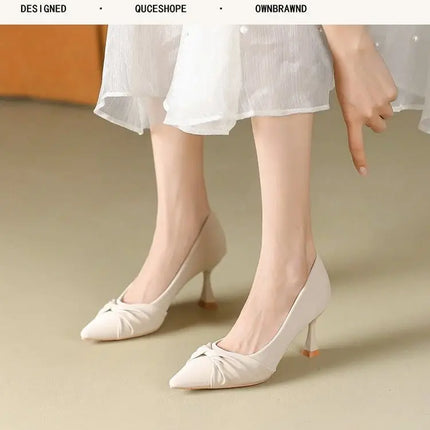 Ladies Summer Footwear with Heel Shoes for Women 2024 Green Office Medium Heels Moccasins Elegant Dress on Offer E Fashion Y2k A