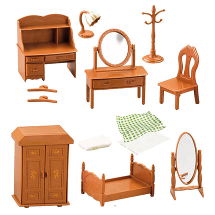 Toys Set DIY Forest Family Kids Girls Pretend Play Furniture Toys Gift for Christmas Birthday