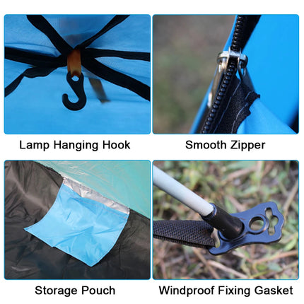 Outdoor Pop Up Tent Waterproof Portable Instant Automatic Camping Tent for 2-3/3-4 Person Family Tent Camping Backpacking 2024