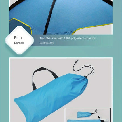 Beach tent sun and rain protection, quick opening construction, three ventilated and spacious outdoor camping tents