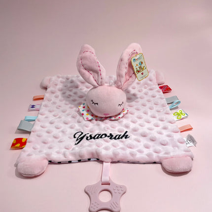 Personalized Baby Blanket Newborn Stroller Sleeping Dolls Custom Blanket With Name Soft Plush Soother Appease Towel Cover Gift